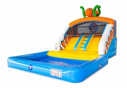 Compre um castelo insuflável com escorregador duplo e banheria no tema seaworld sea nemo para crianças na JB Insufláveis Portugal. Encomende infláveis online na JB Insufláveis Portugal