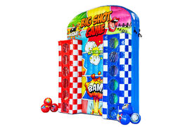 Comprar o jogo Big Shot de arremesso de bolas no estilo de quadrinhos online na JB Inflatables