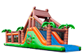 Pista de obstáculo com tema de selva exclusivo com 7 elementos de jogo e objetos coloridos para comprar para as crianças. Ordene pistas de obstáculos infláveis ​​agora online em JB Insuflaveis Portugal