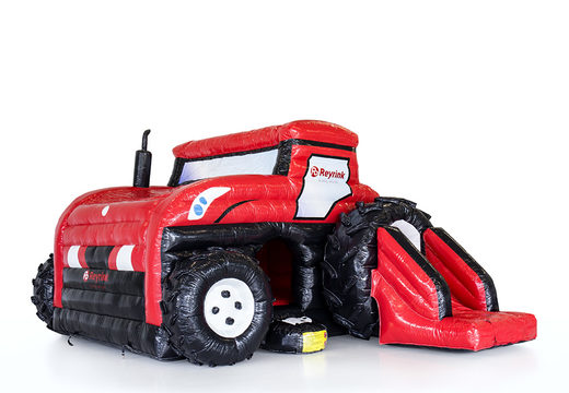 Compre o castelo insuflável Reyrink - Maxi Multifun Tractor personalizado na sua própria cor e logotipo online. Encomende castelos insufláveis ​​ao seu estilo na JB Insuflaveis Portugal agora