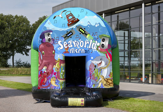 Vende-se castelo insuflável​​ infantil temática do Seaworld de 3,5 m multi-tema. Encomende castelos insufláveis online na JB Insufláveis Portugal