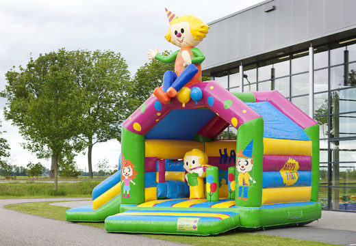 Compre um castelo insuflável  multiuso na festa temática com uma impressionante figura 3D no telhado para as crianças. Encomende castelos insufláveis ​​online na JB Insufláveis Portugal