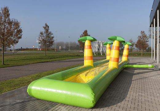 Compre escorregador de barriga inflável com tema de selva de 16 m de comprimento para crianças. Encomende escorregas insufláveis ​​online na JB Insuflaveis Portugal