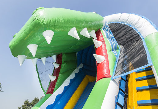 Compre escorregador inflável com tema de crocodilo para crianças. Ordene escorregadores infláveis ​​agora online em JB Insuflaveis Portugal