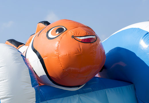 Compre uma pista de obstáculo inflável de 8 m do Seaworld de pequena corrida para crianças. Ordene pistas de obstáculos infláveis ​​agora online em JB Insuflaveis Portugal