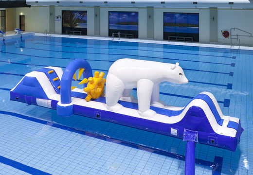 Compre uma piscina inflável com tema de urso polar com objetos 3D divertidos para jovens e idosos. Encomende atrações aquáticas infláveis ​​agora online na JB Insuflaveis Portugal