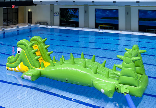 Compre uma corrida de crocodilo inflável hermética para jovens e idosos. Encomende jogos de sinuca infláveis ​​agora online na JB Insuflaveis Portugal