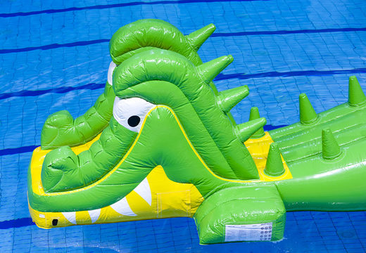 Obtenha uma corrida de crocodilo inflável hermética para jovens e idosos. Encomende jogos de sinuca infláveis ​​agora online na JB Insuflaveis Portugal