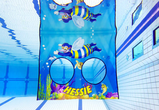 Compre vela de mergulho com divertidas animações aquáticas na tela para crianças. Encomende atrações aquáticas infláveis ​​agora online na JB Insuflaveis Portugal