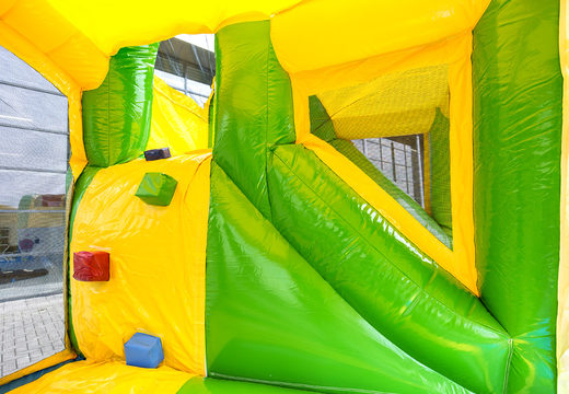 Multiplay Happy jungle castelo insuflável com um slide para as crianças. Compre castelos ​​insufláveis ​​online na JB Insufláveis ​​Portugal