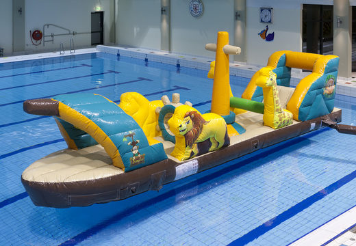 Compre navio inflável hermético no tema da selva para jovens e idosos. Encomende atrações aquáticas infláveis ​​agora online na JB Insuflaveis Portugal