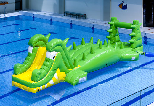 Encomende uma corrida de crocodilo inflável hermética para jovens e idosos. Compre atrações aquáticas infláveis ​​online agora na JB Insuflaveis Portugal