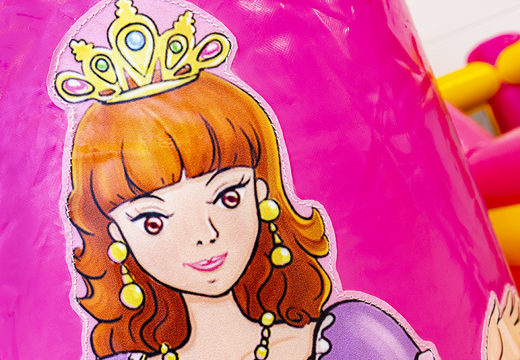 Obter slidebox inflável com tema princesa para crianças online agora. Encomende castelos insufláveis ​​na JB Insuflaveis Portugal