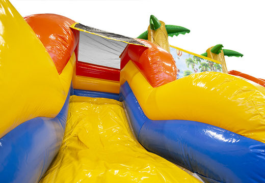 Castelo insuflável com piscina inflável e escorregadores, para crianças à venda na JB Insufláveis Portugal. Ordene castelos insufláveis online na JB Insufláveis  Portugal