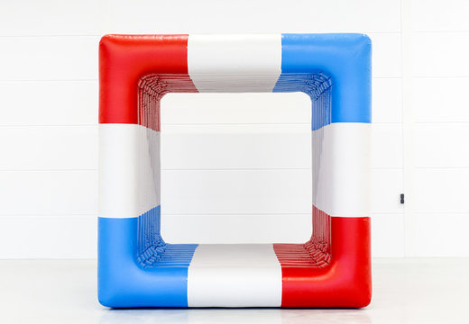 Compre um cubo vermelho-branco-azul exclusivo para adultos e jovens. Obtenha seus itens infláveis ​​agora online na JB Insuflaveis Portugal