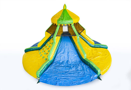 Ordene um slide de torre inflável exclusivo no tema selva para crianças. Compre escorregadores infláveis ​​agora online na JB Insuflaveis Portugal