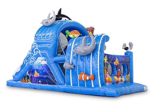 Encomende uma mini pista de obstáculo inflável seaworld 9m para crianças. Compre pistas de obstáculos infláveis ​​online agora na JB Insuflaveis Portugal