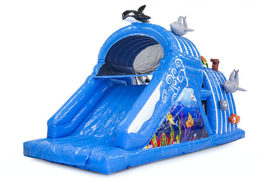 Compre uma pequena pista de obstáculo inflável Seaworld 9m para crianças. Ordene pistas de obstáculos infláveis ​​agora online em JB Insuflaveis Portugal