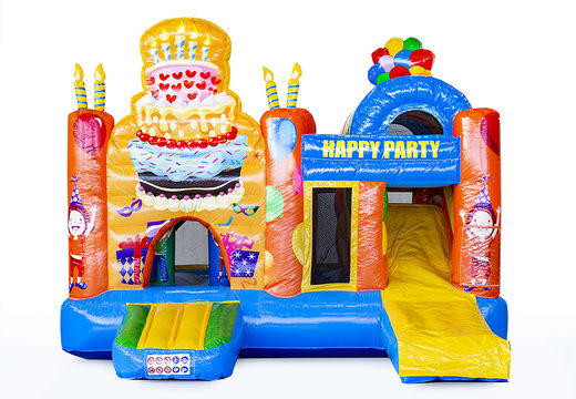 Multiplay castelo insuflável em festa temática com slide para crianças. Compre castelos ​​insufláveis ​​online na JB Insufláveis ​​Portugal