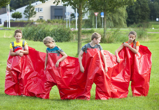 Compre calças de festa vermelhas que podem acomodar 4 pessoas para velhos e jovens. Encomende itens infláveis ​​online na JB Insuflaveis Portugal
