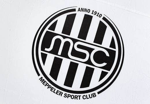 Grande inflável MSC AMSLOD - Peça o artigo de publicidade de futebol. Compre publicidade online na JB Insuflaveis Portugal