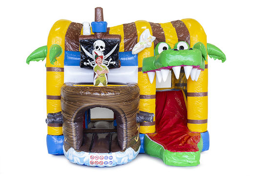 Ordene um pequeno castelo insuflável de pirata deslizante para crianças. Compre castelos ​​insufláveis ​​online na JB Insufláveis ​​Portugal