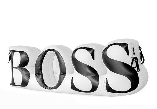 Encomende ampliações do logotipo multifuncional do Hogo Boss. Compre uma réplica de produto inflável online na JB Insuflaveis Portugal