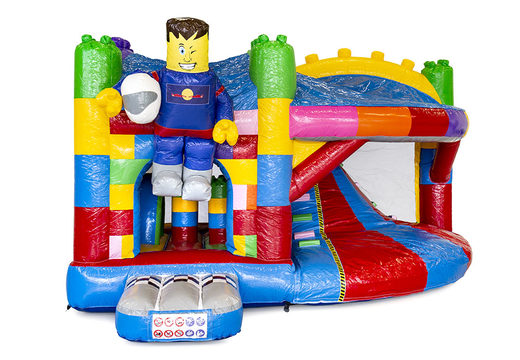 Encomende um castelo insuflável em superquadras com um escorregador para crianças. Compre castelos insufláveis ​​​​online na JB Insufláveis ​​Portugal