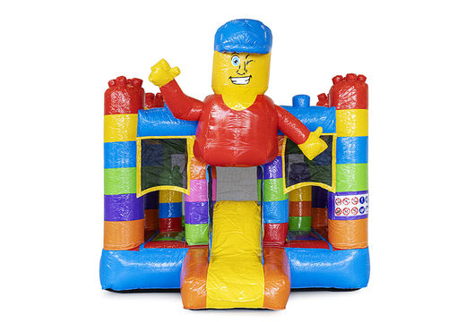 Pequeno castelo insuflável com tema de superblocks e escorregador para comprar na JB Inflatables. Compre castelos insufláveis na JB Insufláveis Portugal