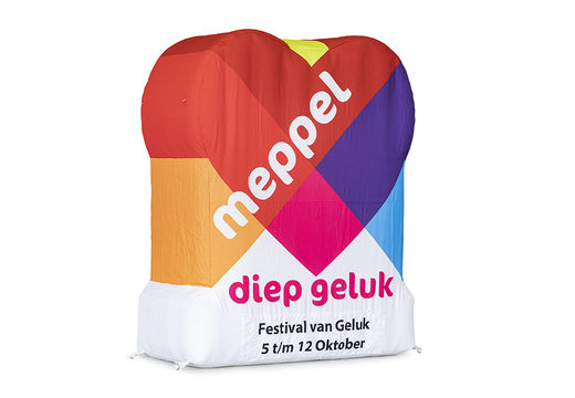 Compre a ampliação do logotipo da felicidade profunda Meppel. Encomende agora promocionais online na JB Insuflaveis Portugal
