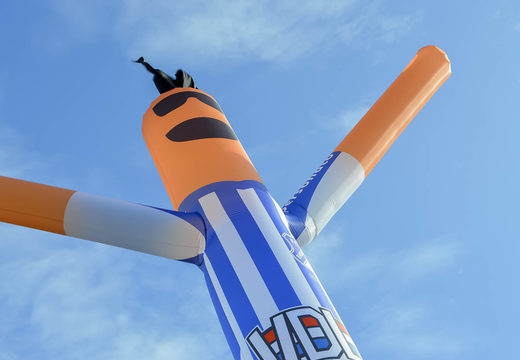 Os skydancer insuflável do céu do FC Eindhoven feitos sob medida em uniformes de futebol são perfeitos para eventos esportivos. Encomende skydancers insufláveis do ar sob medida na JB Insuflaveis Portugal