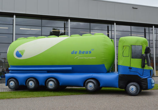 Venda inflável De Heus camião atraente. Encomende agora as suas promoções de ampliação online em JB Insuflaveis Portugal