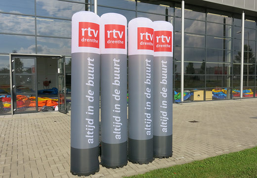 Compre pilares infláveis ​​RTV Drenthe feitos sob medida. Encomende os seus pilares insufláveis ​​online na JB Insuflaveis Portugal
