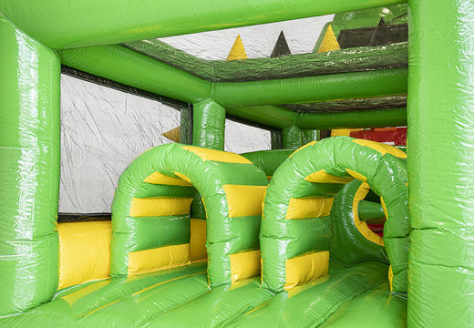 Pista de obstáculo inflável crocodilo de 19 m com objetos 3D correspondentes para crianças. Compre pistas de obstáculos infláveis ​​online agora na JB Insuflaveis Portugal