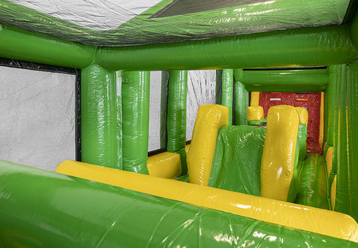Pista de obstáculo inflável crocodilo de 19 metros com objetos 3D apropriados para crianças. Compre pistas de obstáculos infláveis ​​online agora na JB Insuflaveis Portugal