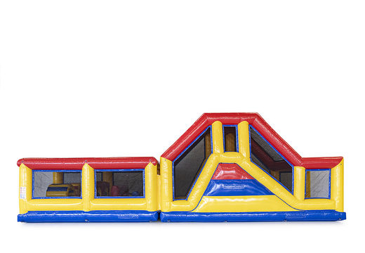 Pista de obstáculo modular inflável no tema padrão com objetos 3D correspondentes para crianças. Compre pistas de obstáculos infláveis ​​online agora na JB Insuflaveis Portugal
