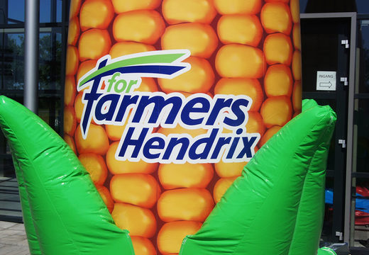Compre uma grande réplica de produto inflável Farmers Hendriks Milho. Encomende agora a sua publicidade ampliada online em JB Insuflaveis Portugal