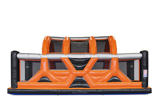Compre o curso de assalto Canyon Jump mega inflável de 40 peças giga modular para crianças. Encomende cursos de obstáculos infláveis ​​online agora na JB Insuflaveis Portugal