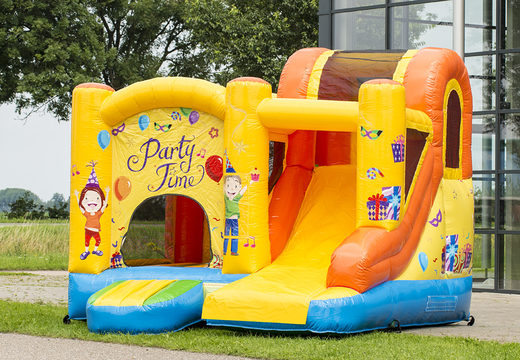 Compre castelo insuflável de festa feliz para crianças. Encomende castelos insufláveis ​​online na JB Insufláveis ​​Portugal