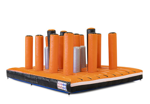 Compre pista de obstáculos inflável de 40 peças giga modular Pillar Dodger Platform para crianças. Encomende cursos de obstáculos infláveis ​​online agora na JB Insuflaveis Portugal