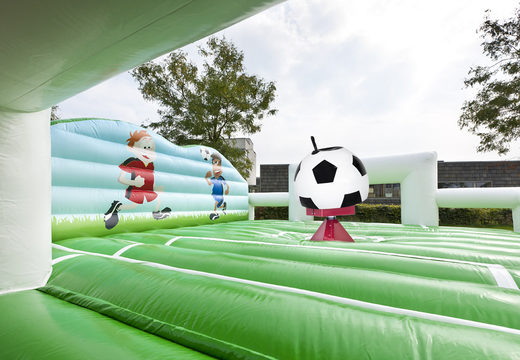 Ordene um tapete inflável com o tema de futebol para jovens e idosos. Compre um tapete inflável de queda agora online em JB Insuflaveis Portugal