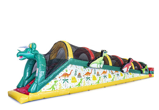 Compre o escorrega inflável dinopark para jovens e idosos. Encomende já a pista de rolos insufláveis ​​online em JB Insuflaveis Portugal