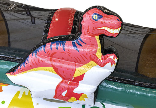 Encomende o escorrega inflável dinopark personalizado para jovens e idosos. Compre pista de rolo inflável agora online em JB Insuflaveis Portugal