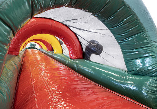 Encomende o mega escorregador inflável dinopark para jovens e idosos. Compre pista de rolo inflável agora online em JB Insuflaveis Portugal