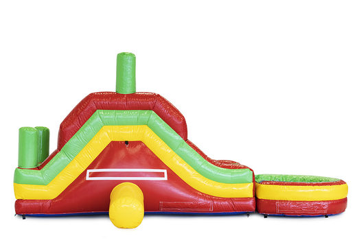 Compre divertido escorregador de jardim Bert Gillissen inflável para crianças para jovens e idosos. Encomende escorregas insufláveis ​​online em JB Insuflaveis Portugal