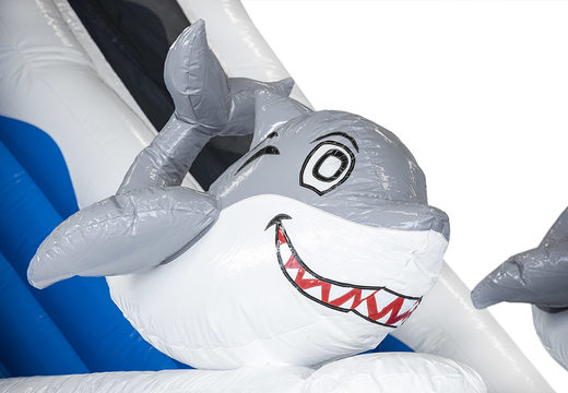 Obtenha seu escorregador inflável de tubarão com objetos 3D online para crianças. Ordene escorregadores infláveis ​​agora na JB Insuflaveis Portugal