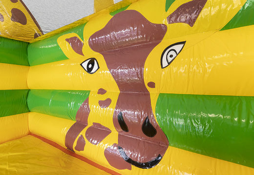 Perfecto tobogán inflable con temática de jirafa con objetos 3D a pedido para niños. Compre toboganes inflables ahora en línea en JB Insuflaveis Portugal