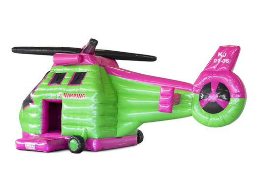 Tenha castelos insufláveis ​​personalizados de Helicóptero Kidsjumping feitos na sua própria identidade corporativa na JB Insuflaveis Portugal. Encomende castelos insufláveis ​​promocionais online em todas as formas e tamanhos