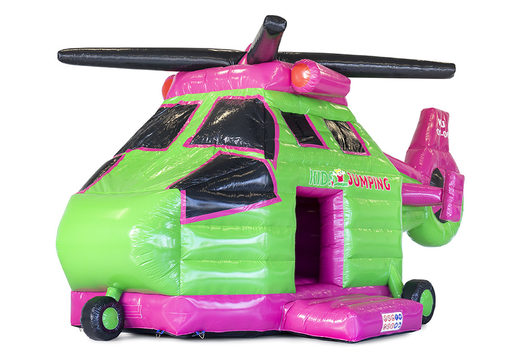 Encomende on-line castelos insufláveis ​​de helicóptero Kidsjumping infláveis ​​sob medida na JB Insuflaveis Portugal; especialista em artigos publicitários insufláveis, como castelos insufláveis ​​personalizados