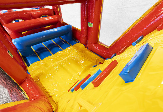 Pista de obstáculo inflável de montanha-russa de 19 m com objetos 3D correspondentes para crianças. Compre pistas de obstáculos infláveis ​​online agora na JB Insuflaveis Portugal
